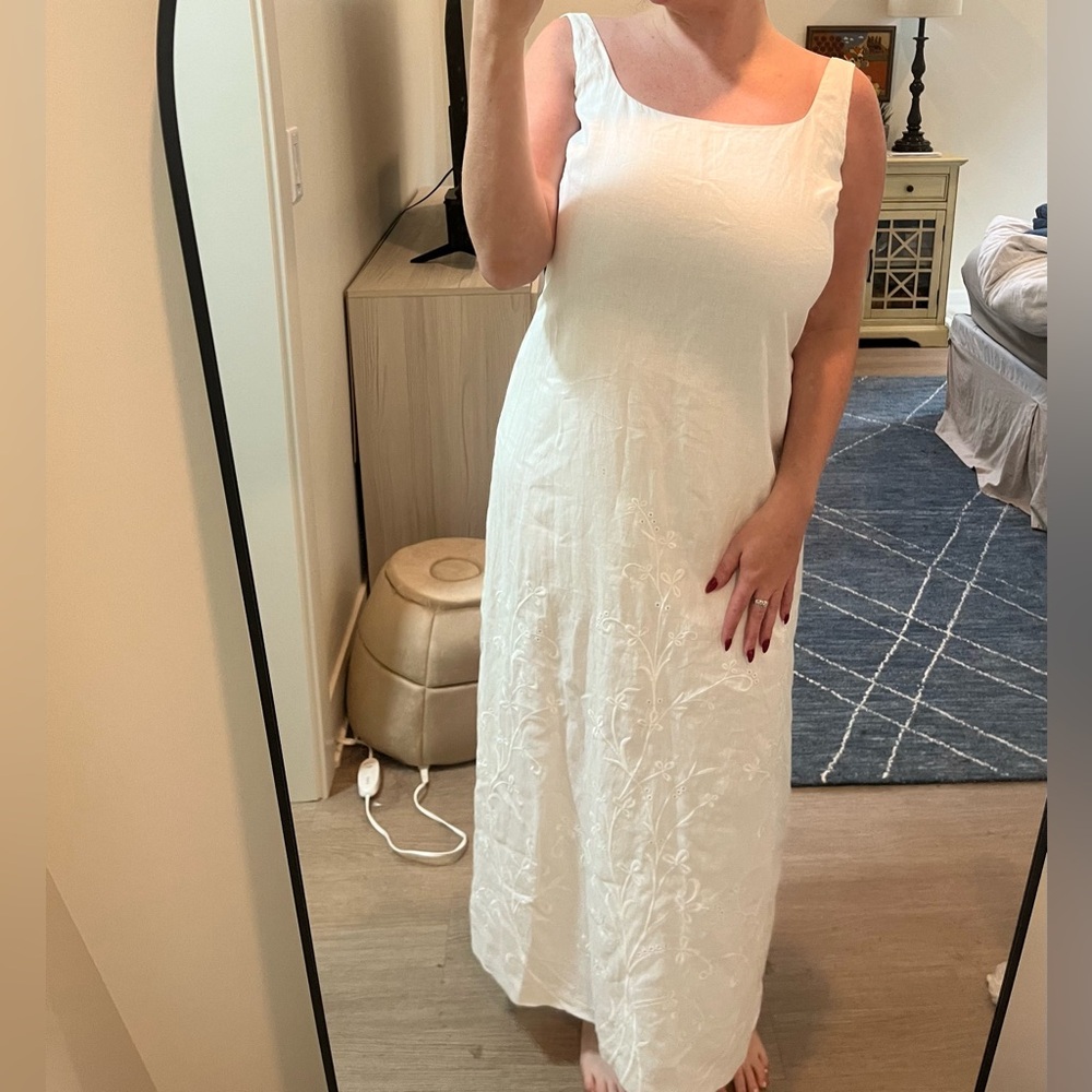 Lauren Ralph Lauren White Midi Dress